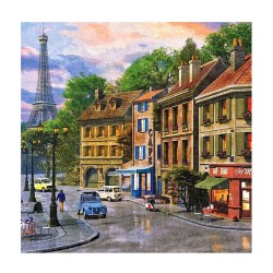 Картины по номерам Molly арт.KH0705 Улочки Парижа (20 цветов) 30х30 см