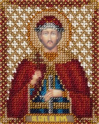 Набор для вышивания PANNA арт. CM-1876 Икона Святого благоверного князя Игоря Черниговского 8,5х11 см