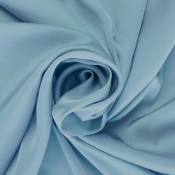 Ткань шелк Армани 90г/м  97% ПЭ 3% Спандекс шир.150см арт.TBYArm-028 цв.28 св.голубой уп.5м