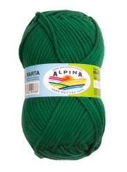 Пряжа ALPINA MARTA (100% тактифил) 5х100г/120м цв.007 зеленый