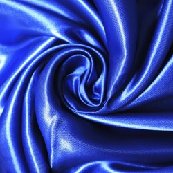 Ткань атлас-сатин 70 г/м 100% полиэстер шир.148 см арт.Р.15070.06 цв.06 синий уп.25м