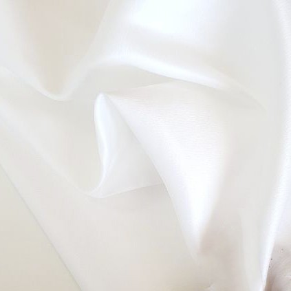Ткань атлас матовый(прокатный,корсетный) TR.ТЛ-280-2 280г/м2 шир 150см 100%пэ цв.2 молочный уп.5м