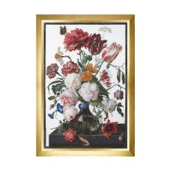 Набор для вышивания THEA GOUVERNEUR арт.785 Цветы в стеклянной вазе 72х49 см
