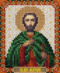 Набор для вышивания PANNA арт. CM-1860 Икона Святого мученика Анатолия Никейского 8,5х11 см