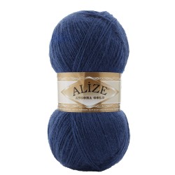 Пряжа для вязания Ализе Angora Gold (20% шерсть, 80% акрил) 5х100г/550м цв.279 индиго