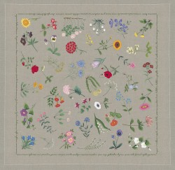 Набор для вышивания Le Bonheur des Dames арт.6103 Скатерть Imprime Floral (Цветочный принт) 150х150 см