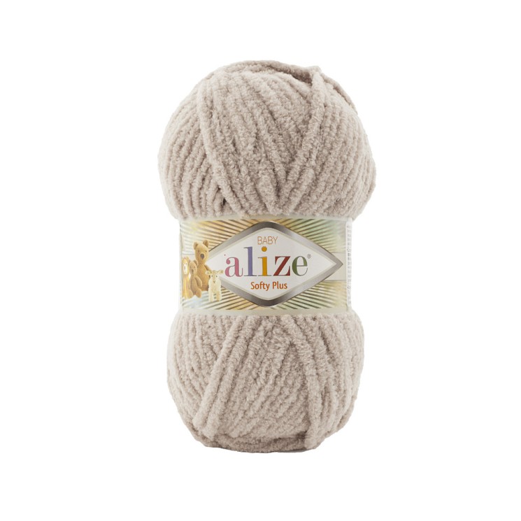 Пряжа для вязания Ализе Softy Plus (100% микрополиэстер) 5х100г/120м цв.115 лунный луч