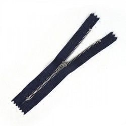 Молния MaxZipper джинсовая никель №4 14см н/р, замок М-4002 цв.F330 т.синий уп.50шт