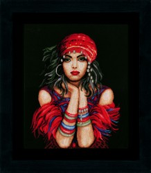 Набор для вышивания LANARTE арт.PN-0144529 Gypsy girl 41х50 см