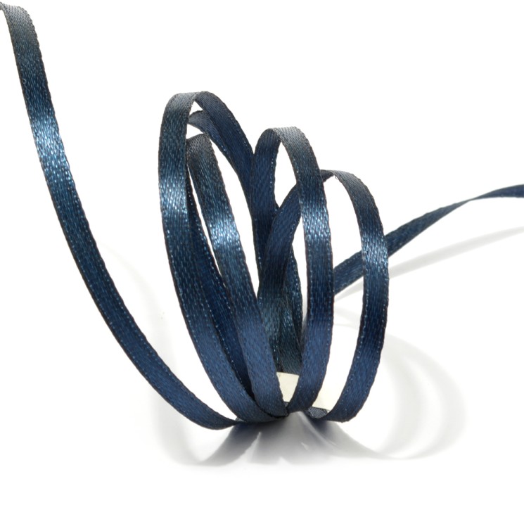 Лента атласная 1/8" (3мм) цв.3168 т.синий IDEAL уп.100 м