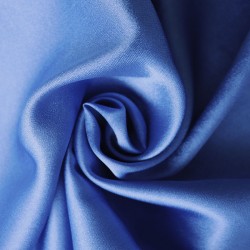 Ткань креп сатин 130 г/м 100% полиэстер шир.115 см арт.Р.14909.10 цв.10 синий уп.25м