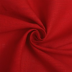 Ткань льняная TBYLi-1002-06 190г/м 40% лен 60%виск. шир 140см цв.06 красный рул 10м