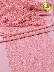 Кружево-стрейч KRUZHEVO арт.TBY.YSTL00839 шир.180мм цв.134 розовый уп.3м