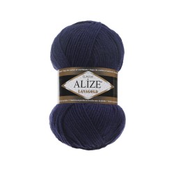 Пряжа для вязания Ализе LanaGold (49% шерсть, 51% акрил) 5х100г/240м цв.590 т.синий