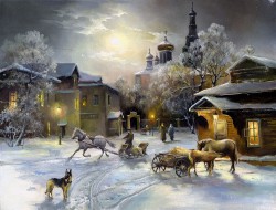 Рисунок на канве МАТРЕНИН ПОСАД арт.37х49 - 1856 Вечера на хуторе
