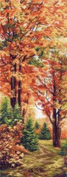 Рисунок на канве МАТРЕНИН ПОСАД арт.40х90 - 1362 Осенняя пора