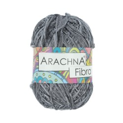 Пряжа ARACHNA Fibra (100% полиэфир) 10х50г/200м цв.08 серый меланж