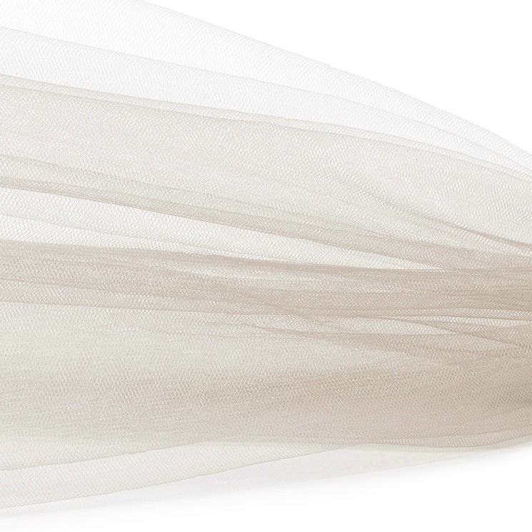 Фатин Кристалл средней жесткости блестящий арт.K.TRM шир.300см, 100% полиэстер цв. 93 К уп.5м - молочно-розовый