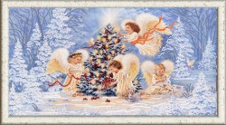 Рисунок на ткани (Бисер) КОНЁК арт. 9477 Рождественская елка 25х45 см