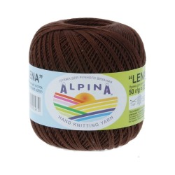 Пряжа ALPINA LENA (100% мерсеризованный хлопок) 10х50г/280м цв.79 коричневый