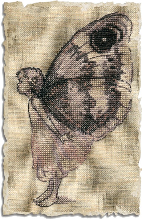 Набор для вышивания NIMUE арт.55-A033 K Le Papillon (Бабочка) 9,5х16 см