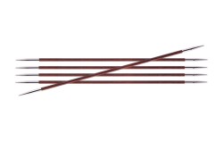 29031 Knit Pro Спицы чулочные Royale 2,5мм /20см, ламинированная береза, бордовая роза, 5шт