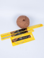 Набор спиц для вязания Maxwell Gold (круговые 2.0 мм /прямые 2.0 мм /чулочные 2.0 мм)