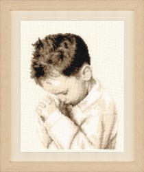Набор для вышивания VERVACO арт.PN-0162064 Молящийся мальчик 21х28 см