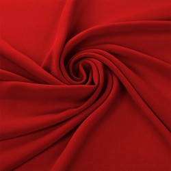 Ткань креп-шифон арт.TBY.8021-155 плот.105г/м2 100% ПЭ шир. 150см цв.155 красный уп.5м