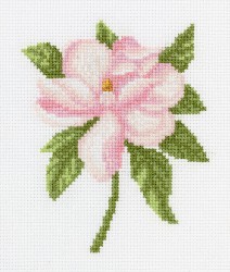 Набор для вышивания KLART арт. 8-317 Розовый цветок 12,5х14,5 см