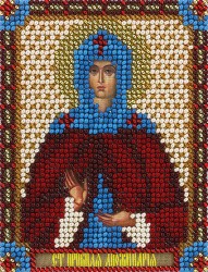 Набор для вышивания PANNA арт. CM-1483 Икона Святой Преподобной Аполлинарии 8,5х10,5 см