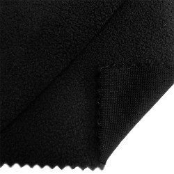 Ткань флис односторонний TBY-0085-322 180 г/м 100% ПЭ шир.150см цв.F322 черный уп.2м