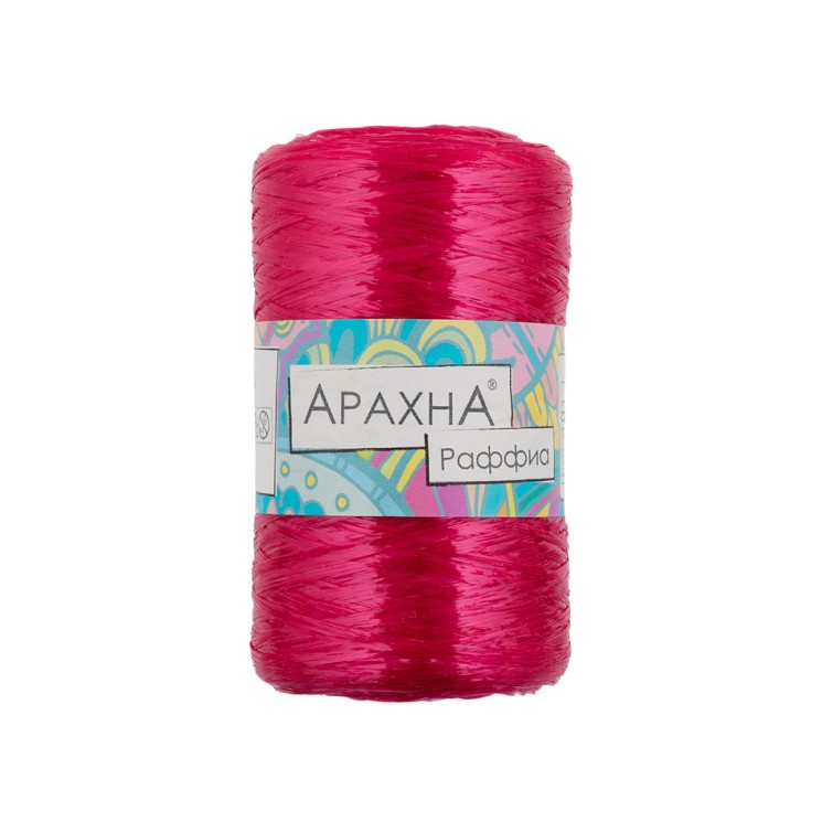 Пряжа ARACHNA Raffia (100% полипропилен) 5х50г/200м цв.47 рубиновый