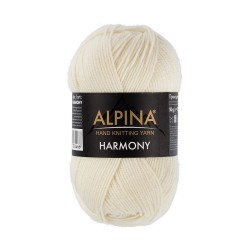 Пряжа ALPINA HARMONY (100% мериносовая шерсть) 10х50г/175м цв.01 белый