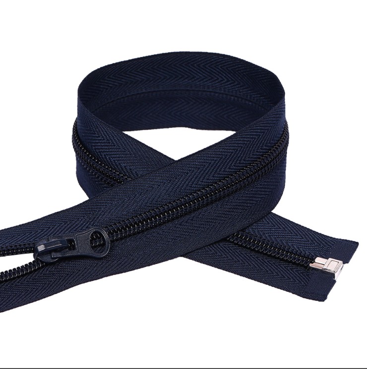 Молния MaxZipper пласт. спираль №5-N 40см цв.F330 синий уп.10шт