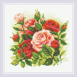 Набор "РИОЛИС" мозаичная картина арт.АМ0061 Розы 20х20 см
