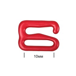 Крючок для бюстгальтера металл TBY-57734 d10мм, цв.SD163 красный, уп.100шт