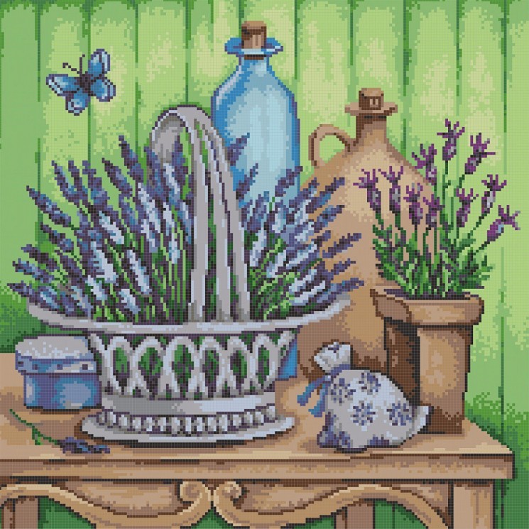 Раскраска для взрослых Цветы лаванды (AS0929) ArtStory (Без коробки)