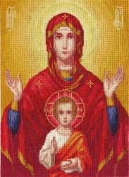 Набор для вышивания PANNA арт. CM-1333 Икона Божией Матери Знамение 22,5х30,5 см