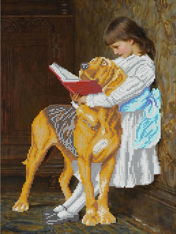 Рисунок на ткани КОНЁК арт. 1469 Непослушный мальчик 29х39 см