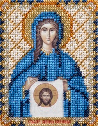 Набор для вышивания PANNA арт. CM-1749 Икона Святой мученицы Виринеи (Вероники) Едесской 8,5х11 см