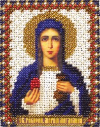 Набор для вышивания PANNA арт. CM-1260 Икона Св. Равноапостольной Марии Магдалины 8,5х10,5 см