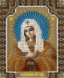 Набор для вышивания PANNA арт. CM-1821 Икона Божией Матери Умиление Серафимо-Дивеевская 8,5х11 см