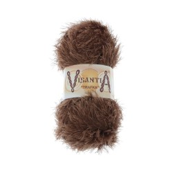 Пряжа VISANTIA TRAFKA (100% полиэстер) 5х100г/150 м цв.0101 коричневый