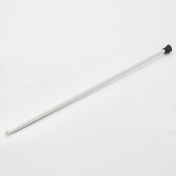 30822 Knit Pro Крючок для вязания афганский Basix Aluminum 3мм/30см, алюминий, серый