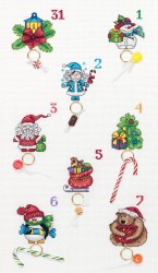 Набор для вышивания PANNA арт. PR-7102 Новогодний календарь 30х50 см