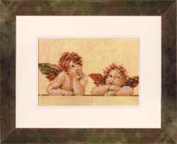 Набор для вышивания LANARTE арт.PN-0007969 Два ангелочка 10х15 см