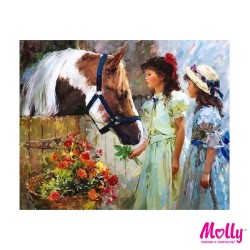 Картины по номерам Molly арт.KH0166 Константин Разумов. Визит к другу (29 Красок) 40х50 см