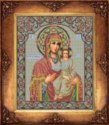 Набор для вышивания бисером GALLA COLLECTION арт.И 036 Икона Божей Матери Смоленская 27х33 см