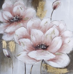 Картины по номерам Molly арт.KH0946 Розовые цветы 30х30 см